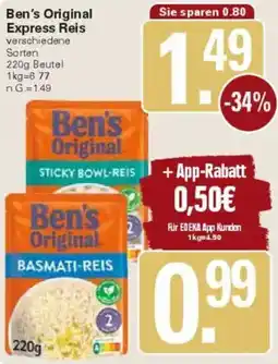 WEZ Ben's Original Express Reis Angebot