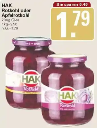 WEZ HAK Rotkohl oder Apfelrotkohl Angebot