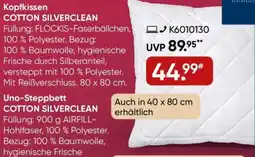 Galeria Billerbeck Kopfkissen COTTON SILVERCLEAN Angebot