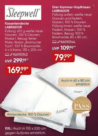 Galeria Sleepwell Kassettendecke LABRADOR Angebot