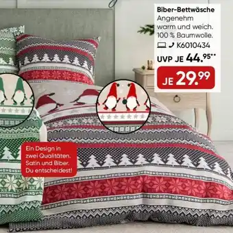Galeria BIERBAUM Biber-Bettwäsche Angebot