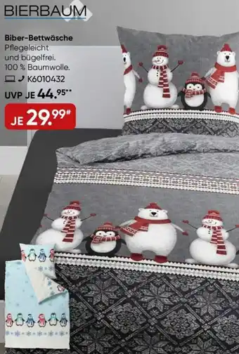 Galeria BIERBAUM Biber-Bettwäsche Angebot