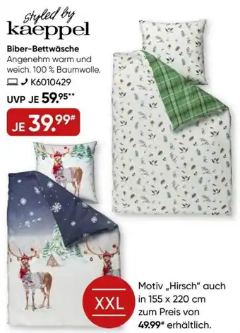 Galeria Styled by kaeppel Biber-Bettwäsche Angebot