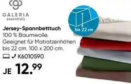 Galeria GALERIA essentials Jersey-Spannbetttuch Angebot