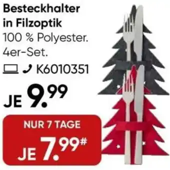 Galeria Besteckhalter in Filzoptik Angebot
