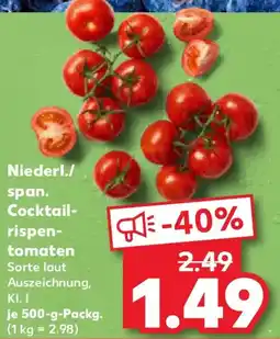 Kaufland Niederl./ span. Cocktailrispen- tomaten Angebot
