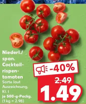 Kaufland Niederl./ span. Cocktailrispen- tomaten Angebot