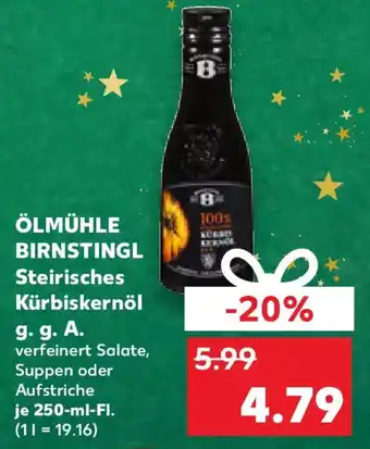 Kaufland ÖLMÜHLE BIRNSTINGL Steirisches Kürbiskernöl g. g. A. Angebot