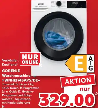 Kaufland GORENJE Waschmaschine WNHEI74SAPS/DE Angebot