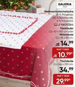 Galeria GALERIA home Weihnachtstischwäsche Angebot