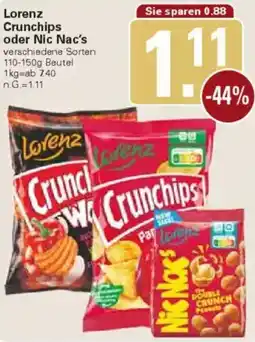 WEZ Lorenz Crunchips oder Nic Nac's Angebot
