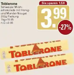 WEZ Toblerone Angebot