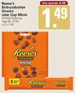WEZ Reese's Erdnussbutter Snacks oder Cup Minis Angebot