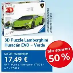 WEZ 3D Puzzle Lamborghini Huracán EVO - Verde Angebot