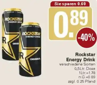 WEZ Rockstar Energy Drink Angebot