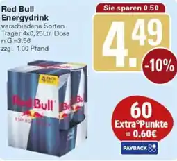 WEZ Red Bull Energydrink Angebot
