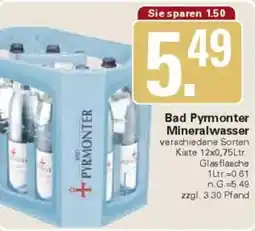 WEZ Bad Pyrmonter Mineralwasser Angebot