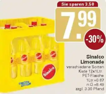 WEZ Sinalco Limonade Angebot