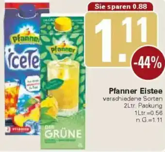 WEZ Pfanner Eistee Angebot