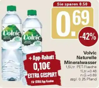 WEZ Volvic Naturelle Mineralwasser Angebot