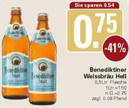 WEZ Benediktiner Weissbräu Hell Angebot