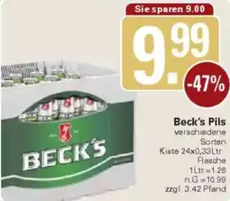 WEZ Beck's Pils Angebot