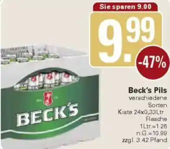 WEZ Beck's Pils Angebot