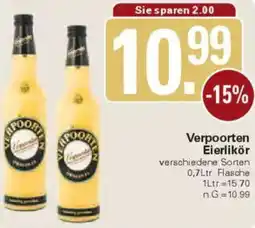 WEZ Verpoorten Eierlikör Angebot