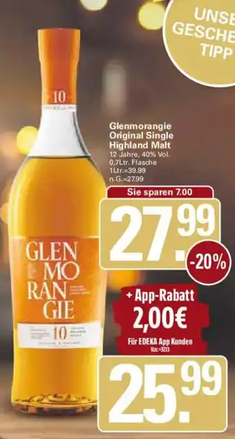WEZ Glenmorangie Original Single Highland Malt Angebot