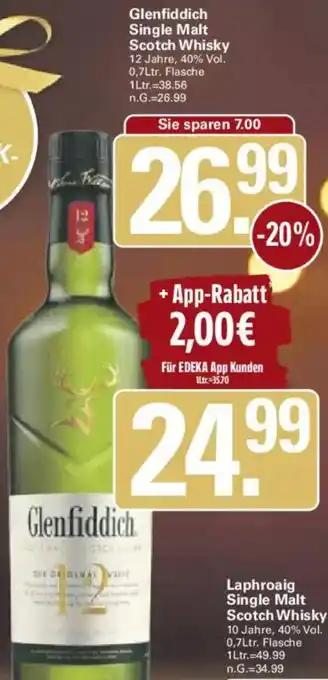 WEZ Glenfiddich Single Malt Scotch Whisky Angebot