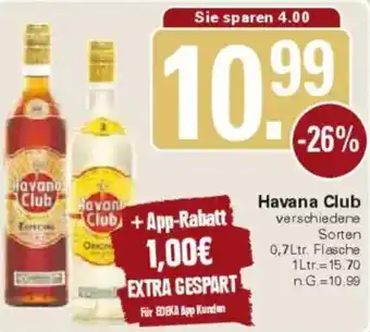 WEZ Havana Club Angebot