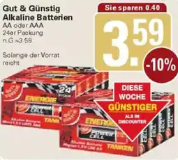 WEZ Gut & Günstig Alkaline Batterien Angebot