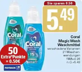 WEZ Coral Magic Wash Waschmittel Angebot