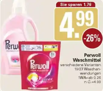 WEZ Perwoll Waschmittel Angebot