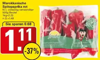 WEZ Marokkanische Spitzpaprika rot Angebot
