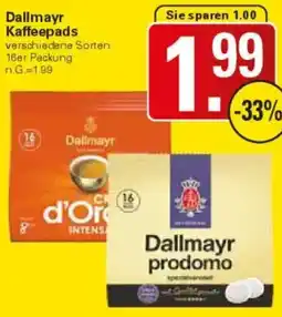 WEZ Dallmayr Kaffeepads Angebot