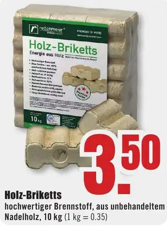 B1 Discount Baumarkt Holz-Briketts Angebot
