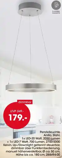 Möbel Martin Pendelleuchte Anillo Angebot