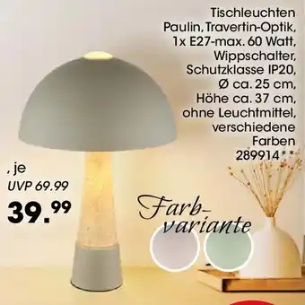 Möbel Martin Tischleuchten Paulin Angebot