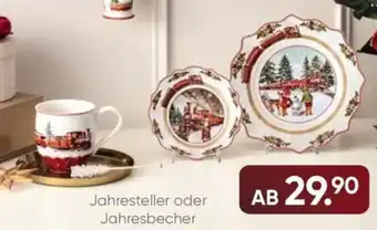 Galeria Villeroy & Boch Jahresteller oder Jahresbecher Angebot