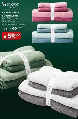Galeria VOSSEN 2 Handtücher + 2 Duschtücher Angebot