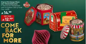 Galeria Wicklein Original Nürnberger Elisen- oder Oblatenlebkuchen Angebot