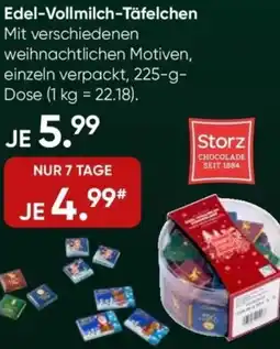 Galeria Storz Edel-Vollmilch-Täfelchen Angebot
