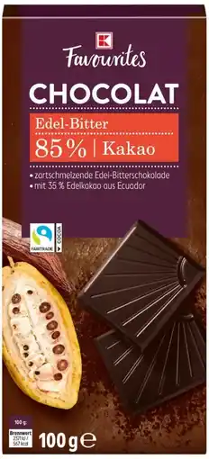 Kaufland K-Favourites Dunkle Schokolade Edelbitter Angebot