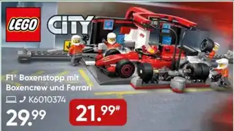 Galeria LEGO CITY F1 Boxenstopp mit Boxencrew und Ferrari Angebot