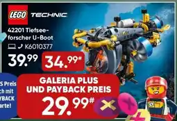 Galeria LEGO TECHNIC 42201 Tiefseeforscher U-Boot Angebot