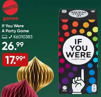Galeria MATTEL If You Were A Party Game Angebot