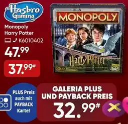 Galeria Hasbro Gaming Monopoly Harry Potter Angebot