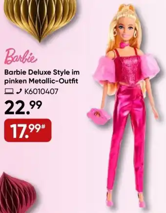 Galeria Barbie Deluxe Style im pinken Metallic-Outfit Angebot