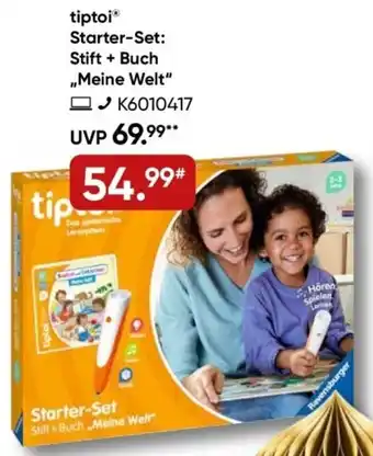 Galeria tiptoi Starter-Set: Stift + Buch „Meine Welt" Angebot